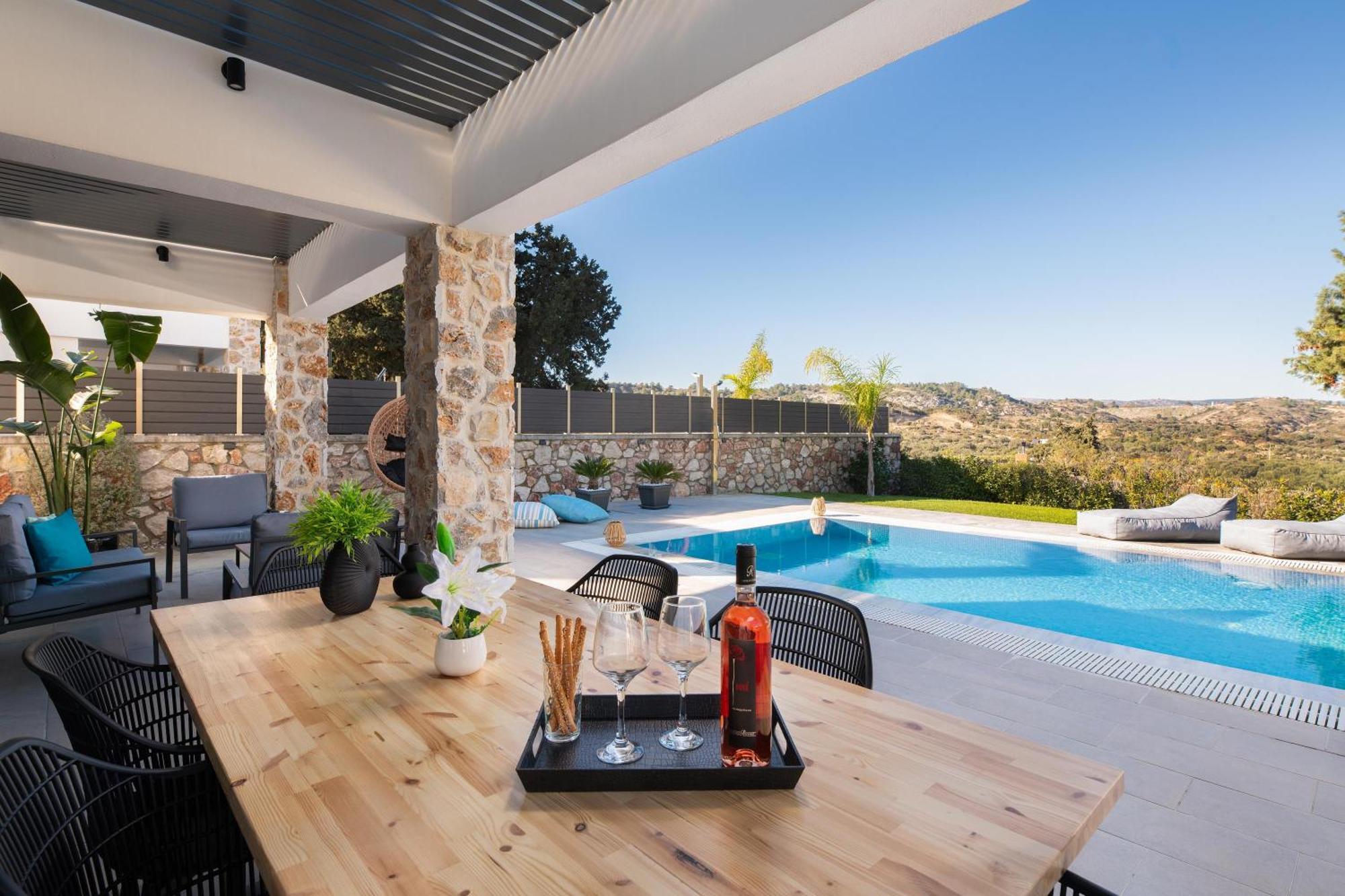 Aiora Luxury Villas Afantou Extérieur photo